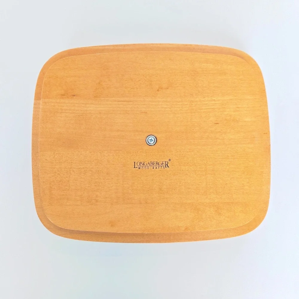 Nice Longaberger 1998 Harbor Knob Lid Only # 50687 Collectors‎ Club rectangle